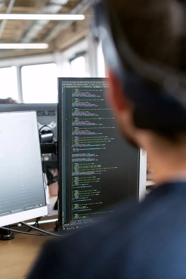 Developer coding